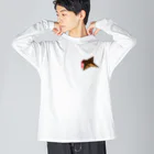 ヨープキャンが気になったのサクッと手裏剣 Big Long Sleeve T-Shirt