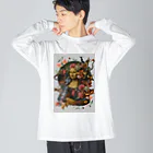 カズシフジイのモナリザコラージュ4 Big Long Sleeve T-Shirt