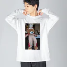 レトロんのとうしん長いくま Big Long Sleeve T-Shirt