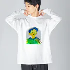 あるサメのお店の青い兄さーん！ Big Long Sleeve T-Shirt