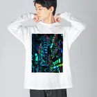 aero_acidのcyberpunk  tokyo ビッグシルエットロングスリーブTシャツ