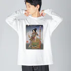 nidan-illustrationの"武者絵" 2-#1 ビッグシルエットロングスリーブTシャツ