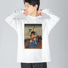 nidan-illustrationの"武者絵" 3-#1 Big Long Sleeve T-Shirt