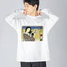 nidan-illustrationの"錦板を遣ふ女の図" #1 Big Long Sleeve T-Shirt