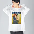 nidan-illustrationの"we can do it!"(浮世絵) #1 Big Long Sleeve T-Shirt