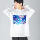 cardboardartzの北風と太陽Tシャツ ビッグシルエットロングスリーブTシャツ