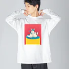 oxygenの猫遊亭一門 Big Long Sleeve T-Shirt