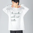 PiZakkuのThe Weather ビッグシルエットロングスリーブTシャツ