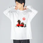 &POEMのクマ、運転始めました ビッグシルエットロングスリーブTシャツ