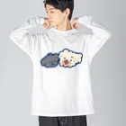 しらこのもっちとれんれん ビッグシルエットロングスリーブTシャツ