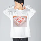 癒しショップのショートケーキ Big Long Sleeve T-Shirt