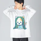 ファンシーショップゆきのふのあまびえにゃんこ Big Long Sleeve T-Shirt