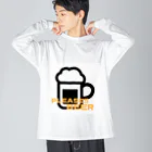 NaoのPleaseシリーズ「BEER」 Big Long Sleeve T-Shirt