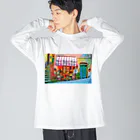 GALLERY misutawoのイタリア チンクエ・テッレの街角 Big Long Sleeve T-Shirt