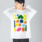 六甲ミーツ・アート芸術散歩2021のColor ver.H/Rokko Meets Art 2021 ビッグシルエットロングスリーブTシャツ