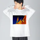 GALLERY misutawoのハンガリー 夜のマーチャーシュ聖堂 Big Long Sleeve T-Shirt