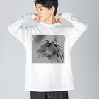 水墨絵師 松木墨善の墨・月下美人 Big Long Sleeve T-Shirt