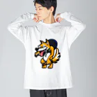 狂犬　尊(タケル)の柴犬TAKERU ビッグシルエットロングスリーブTシャツ