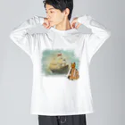 海賊猫 cocoの『うちのコ・シリーズ「ねこの王国」』 Big Long Sleeve T-Shirt