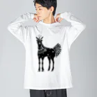 ルルンパ・エンターテイメントのHorse シンピ ビッグシルエットロングスリーブTシャツ