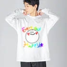 ma.ikのHappy　Smile☺ ビッグシルエットロングスリーブTシャツ