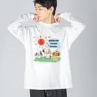 コッカースパニエルと仲間たちのお店の日向ぼっこアメリカンコッカースパニエル Big Long Sleeve T-Shirt