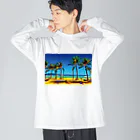 GALLERY misutawoのフィリピン ボラカイ島のビーチ Big Long Sleeve T-Shirt