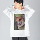 kiyomi99の愛犬 ビッグシルエットロングスリーブTシャツ