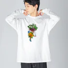 daisukekusakaのへび 中央ポイント Big Long Sleeve T-Shirt