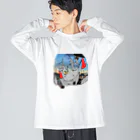 R10の売店の朝焼け空とR10ちゃん Big Long Sleeve T-Shirt