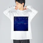 おゆつかりんごの遠くの夜景 ビッグシルエットロングスリーブTシャツ