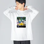 tmok_shop_tokyoのAlpaca Finance Fireside Chat Big Long Sleeve T-Shirt