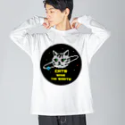 nyan 1/8のドット絵　ニャンは地球を救う  Big Long Sleeve T-Shirt