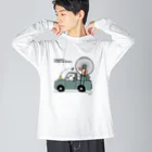 yo-pecoのスマルピーとモルモットカー Big Long Sleeve T-Shirt