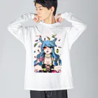 夜想明【LINEスタンプ・BOOTH販売中】のアクシスベストディアボロス Big Long Sleeve T-Shirt