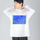 y_photo_heartの睡蓮 ビッグシルエットロングスリーブTシャツ