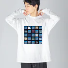 a taki takiのPLACES AND SPACES Big Long Sleeve T-Shirt