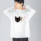 さざなみうどんのかえゆの ビッグシルエットロングスリーブTシャツ