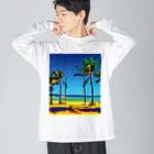 GALLERY misutawoのフィリピン ボラカイ島のビーチ Big Long Sleeve T-Shirt