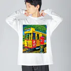 GALLERY misutawoのドイツ ハノーファーの路面電車 Big Long Sleeve T-Shirt