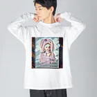 【ホラー専門店】ジルショップの英語の名言つき❁ピンクガール Big Long Sleeve T-Shirt