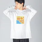 my pastel（いしはら　まさこ）の田舎の子供グッズ。 ビッグシルエットロングスリーブTシャツ