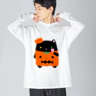 くろねこClochetteのかぼちゃくろねこ Big Long Sleeve T-Shirt