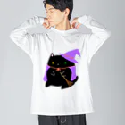 くろねこClochetteの魔女くろねこ Big Long Sleeve T-Shirt