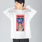 TSUKIKOU SHOP の投げキッスの女の子 Big Long Sleeve T-Shirt