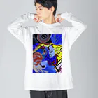 NIL の絵画風17 ビッグシルエットロングスリーブTシャツ