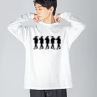 yajicongoodayのLots of Ring!Ring! Big Long Sleeve T-Shirt