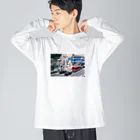 写真を使ったなにかしらのレペゼン梅田の歩道橋 Big Long Sleeve T-Shirt