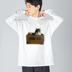 ネコランド商店の取扱注意猫 Big Long Sleeve T-Shirt