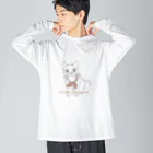 amemugi（あめむぎ）の（茶色）ねこちゃん Big Long Sleeve T-Shirt